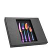ZISIZ 24-Piece Rose Gold Stainless Steel Cutlery Set