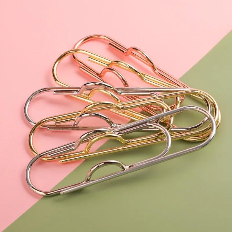 5-10pcs Metal Pen Holder Clips - Portable Paper Fixing Clips for Journals, Documents, Pictures & Pockets, Student & Office Tool