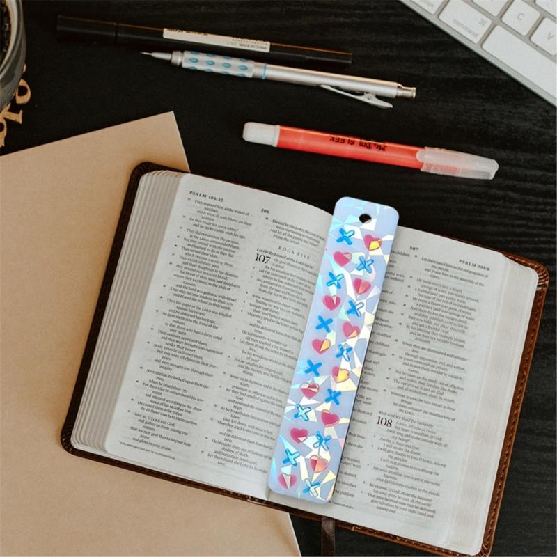 Durable Silicone Mold Heart Crystal Bookmarks Casting Mould Handmade Bookmarks Crafts Casting Molds for Sationery Store