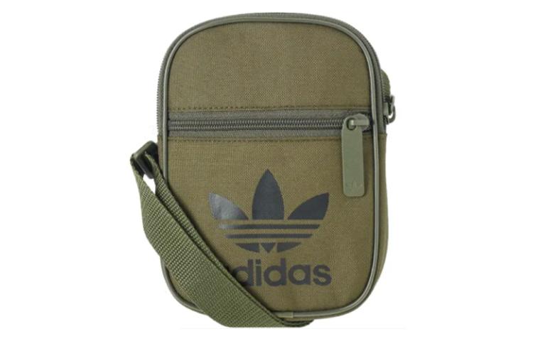 Adidas Originals Nylon Fabric Crossbody Bag, Shoulder Bag Mini Unisex Olive Green DV2407 Mini