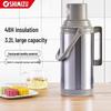 Stainless Steel Retro Style Vacuum Flask with Glass Liner