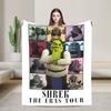 Shreks Donkey Cartoon Movie Blanket Fleece Spring/Autumn Multifunction Lightweight Throw Blanket for Bed Car Rug Piece