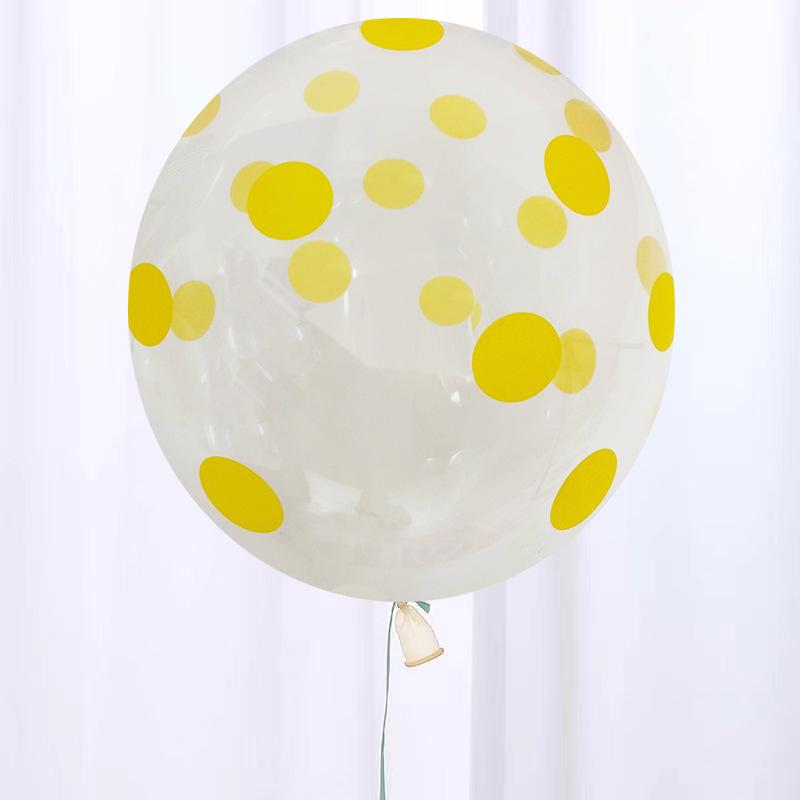 Set mit 10 bunten 12-Zoll-Latexballons mit Polka-Dots für Geburtstagsfeier-Dekorationen