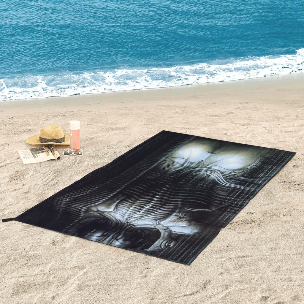 New York City Vi Torso H R Giger Beach Towel Soft Microfiber Quick Dry Absorbent Quick Towels For Bath