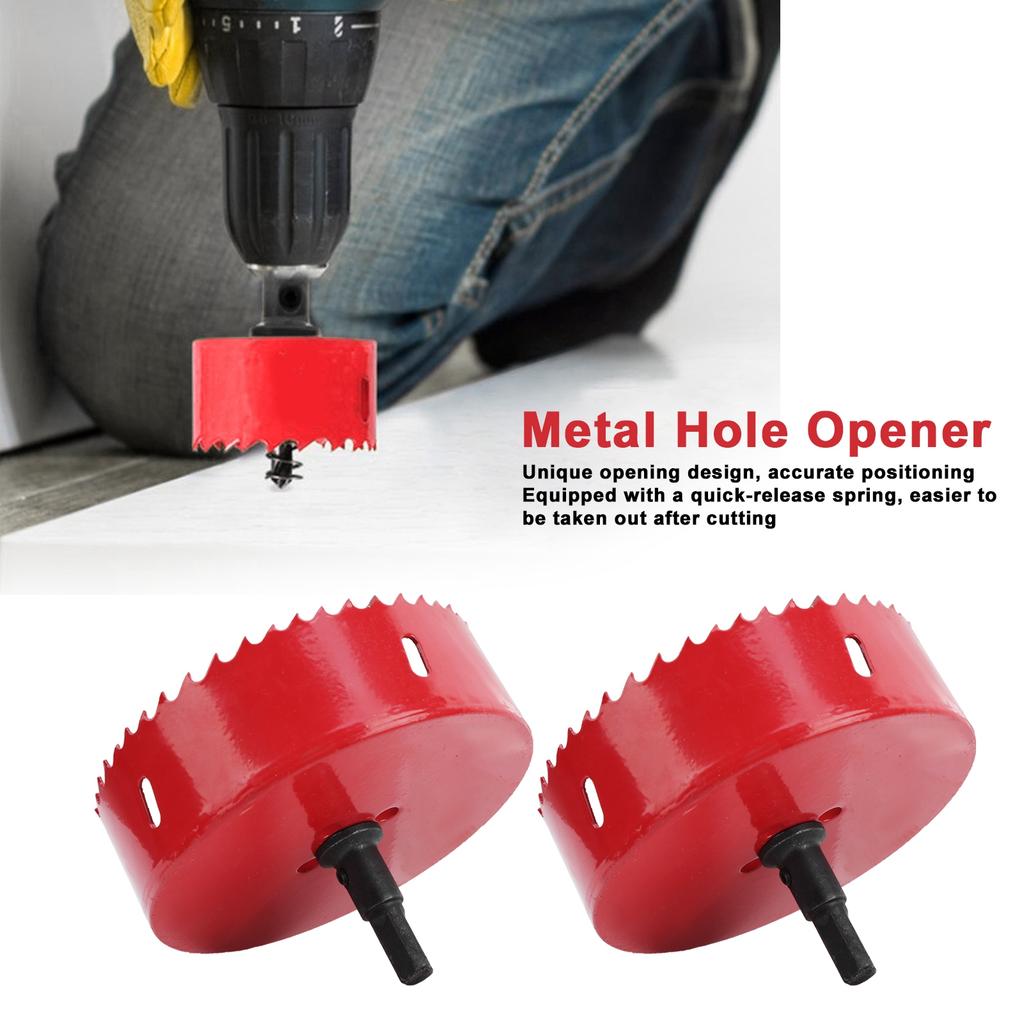 2 Sets BiMetal Hole Saw Cutter Set for Aluminum Board PVC Iron Sheet Hole Open 120165mm(115mm )