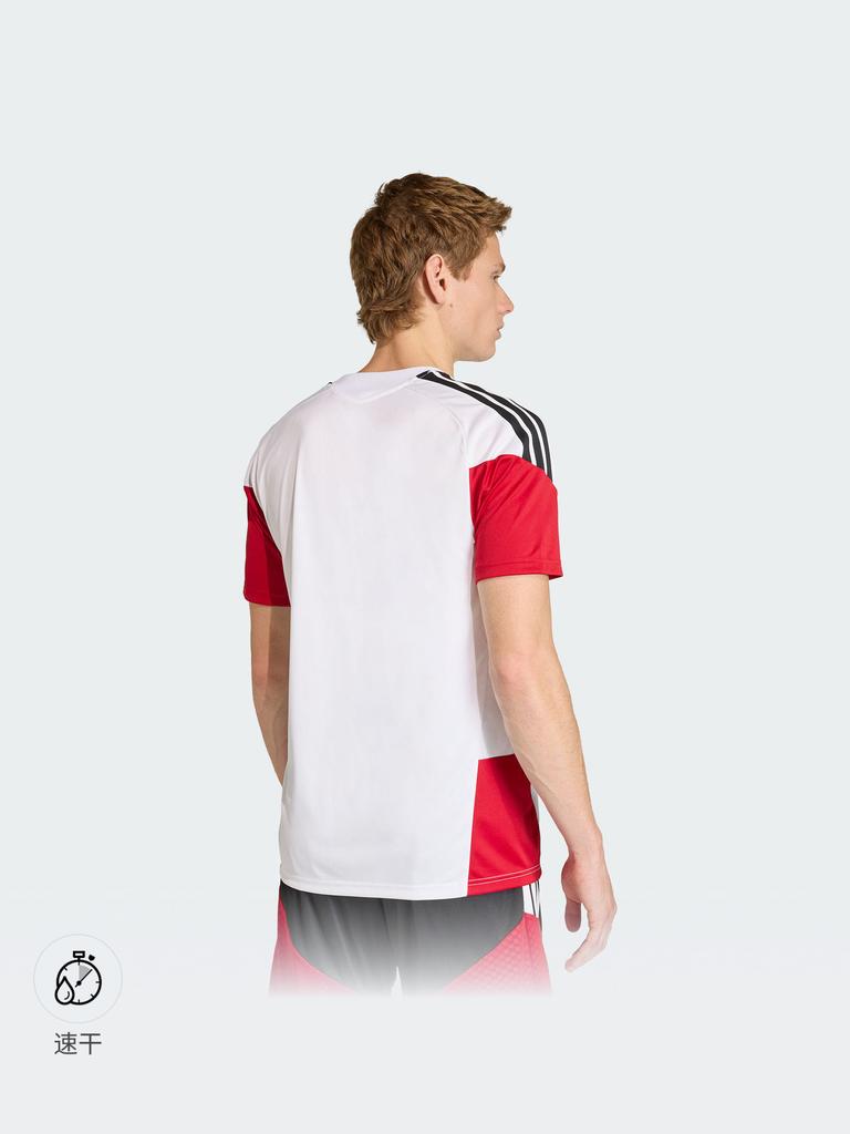 Adidas Germany Climacool Tiro Round-neck Pullover Short-Sleeve Basic Football Shirt for Men