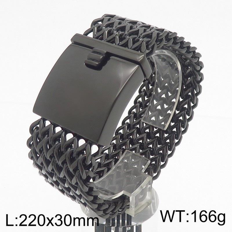 2026 Jewelry Fashion Trend European and American Style Personalized Casting Square Fish Scale Men's Bracelet