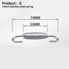 43mm-85mm Stainless Steel Rotatable Motorcycle Exhaust Spring Hooks For Front/Middle Link Pipe Muffler
