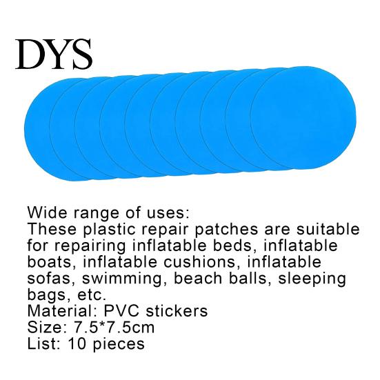Adhesives 10Pcs Pool Repair Patch Waterproof Adhesive PVC Inflatable Boats Tape for Swimming Pools