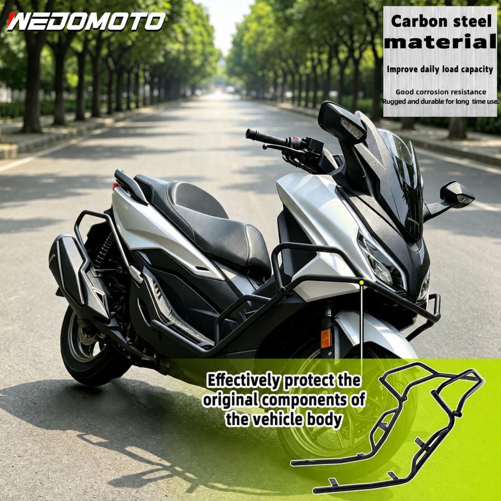 Honda FORZA 350 (18-26) Modified Crash Bumper Bars Anti-Fall Protection.