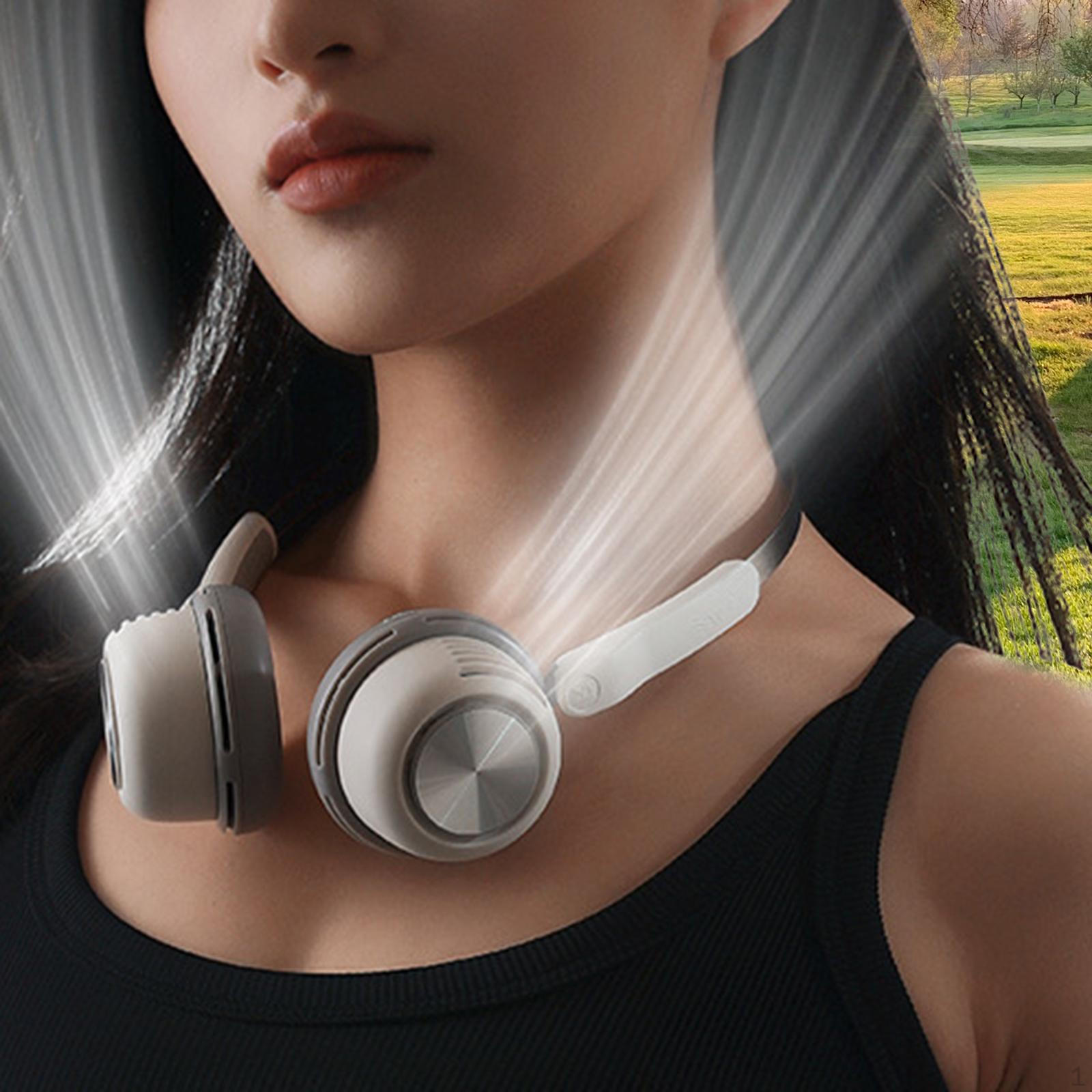 Hands-Free Neck Cooling Fan with Customizable Options