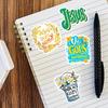 Bible Sticker Set Bible Inspirational Scrapbook Decals 50X Cute Journaling Stickers Colorful Jesus Stickers For Scooter Phone