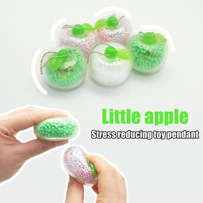 1/3 Stück Schaumstoffperlen-gefülltes Frucht-Quetschspielzeug, langsam aufsteigend, Stressabbau, Frucht-Fidget