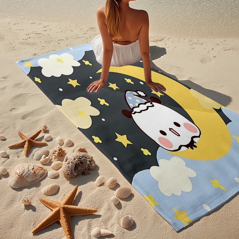 Bobo Dudu Dreams Moon Night Beach Towel, Super Soft Microfiber, Gift for Her/Him, Birthday, for Pool, Beach, Travel, Home Decor Fan gifts