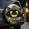 1pc 1pcs Cute Black Cat Wizard Print Car Tire Cover & Wheel Protector Suitable For Fit, Spare Tire Protection, Easy Install Whee