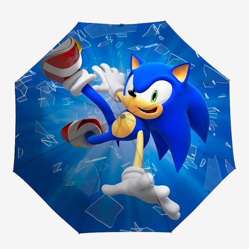 

Sonic Speed Sonic The Hedgehog Automatic Open/Close Umbrella Folding Umbrella,Portable Compact Perfect Gift for Birthday, Christmas0809176