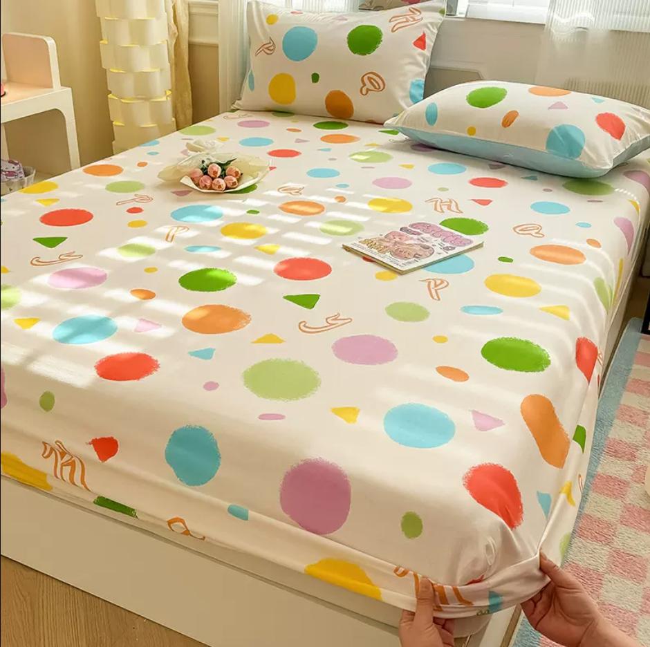 

100% хлопок мягкая простыня на резинке + 2 наволочки постельное белье с рисунком в виде цветка простыни с эластичной двойной кроватью размера «queen-size» USA X-Long Twin