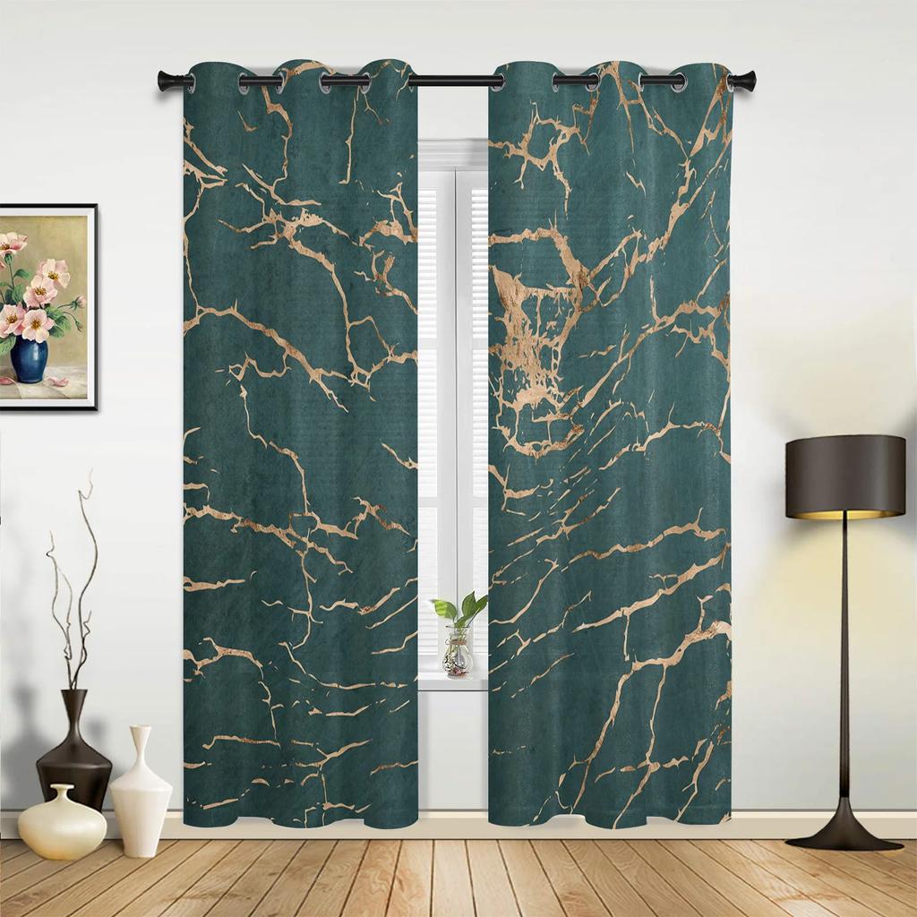 Marmorgardiner för Sovrum Vardagsrum Draperier Kök Barnrum Fönstergardin Modern Heminredning