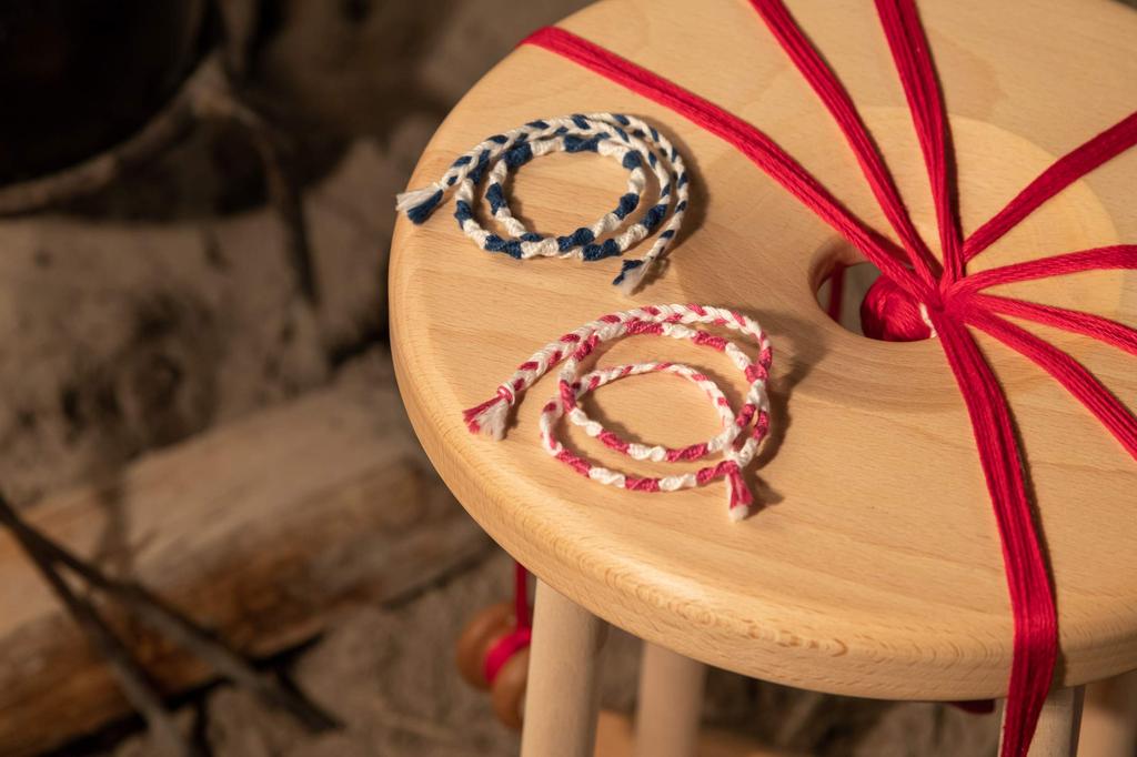 [Kumihida] 2020 Version (thin 2 Colors) Pink. Hida Takayama Braided Cord Brand. Handmade by Hida Craftsmen.