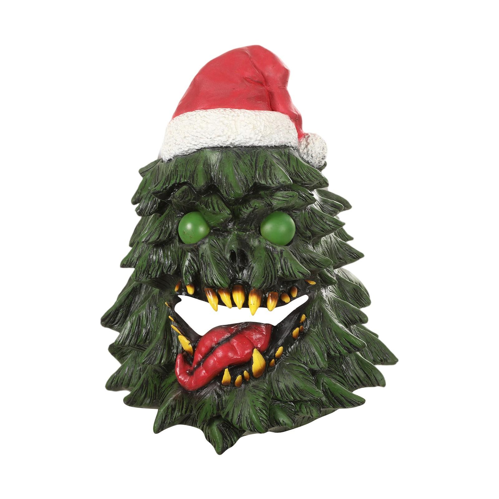 

Хэллоуин Рождественская елка Высунутый язык Латексная маска-головной убор Дом с привидениями Квест-комната One Size зелёный