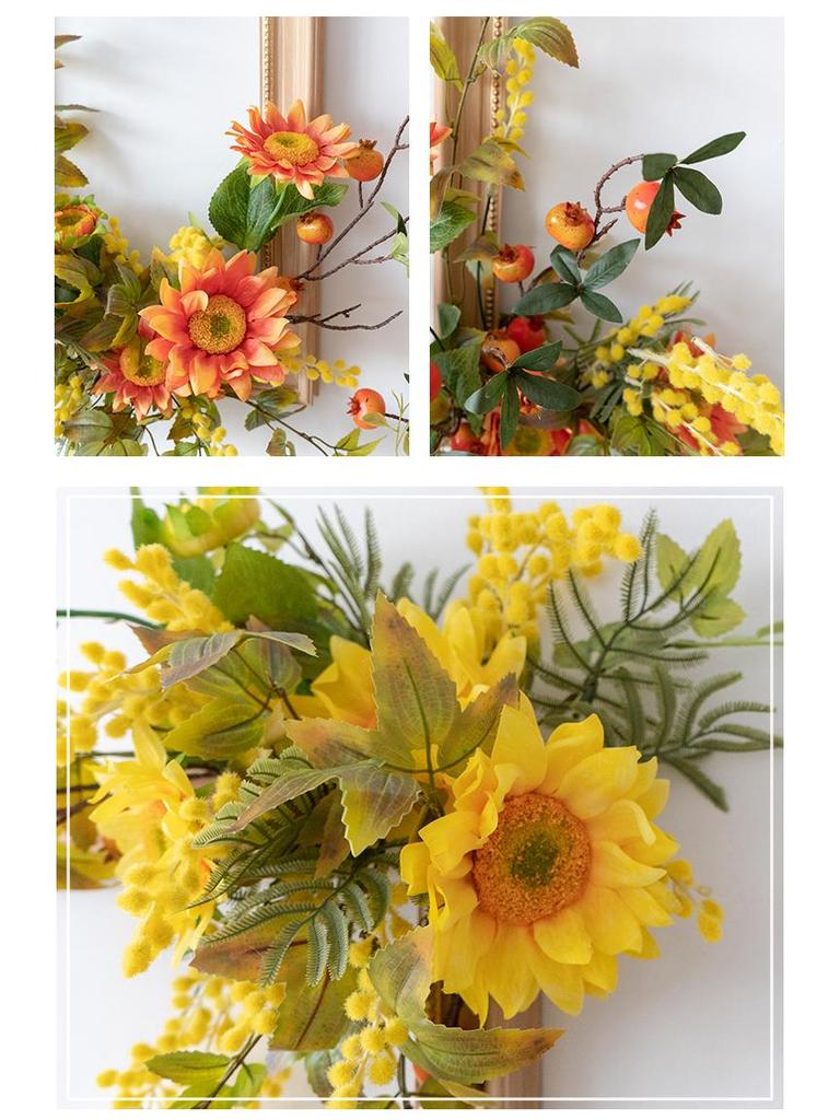 Floral Art Photo Frame Set for Wall and Window Decoration