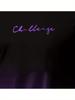Summer casual digital printed T-shirt - gradient purple black color scheme