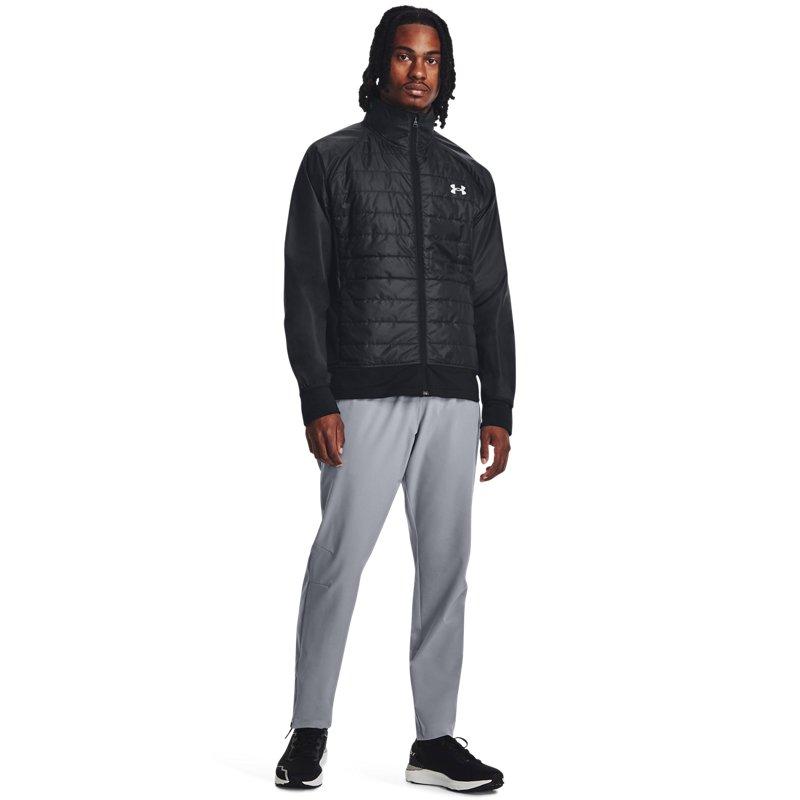 Under Armour Lancering Solide Ritssluiting Kraag Jas Heren Jassen Zwart 1380868-001