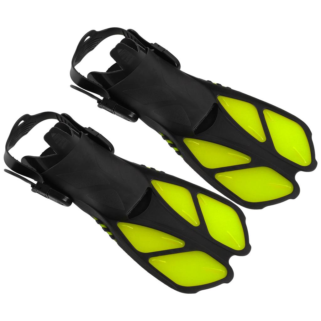 2Pcs Adjustable Swimming Fins Soft TPR Open Heel Long Diving Flippers for SnorkelingM