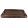Practical Wooden Serving Tray And Elegant Coaster Set For Dining Area