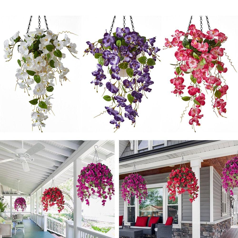 Malus Spectabilis Artificial Flower Vine Silk 60cm Fake Hanging Flower Lifelike Wall Hanging Artificial Hanging Rattan