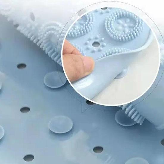 WTEMPO Runde rutschfeste Duschmatte für Badezimmer, Badematte, Heim-WC, Saugnapfmatte, Anti-Fall-Massage-Fußpolster
