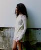 PROVO Asymmetrical Short Sleeve Blouse / Ivory