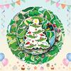 50pcs Cartoon Crocodile Creative Graffiti Stickers Self-adhesive Stickers DIY Water Cup Skateboards Luggage Party Favors
