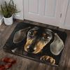 Realistic Animal Floor Mat 3D Optical Illusion Rug Cute Cat Design Entrance Rug Non-slip Dog Doormat for Bathroom Kitchen Living Room Bedroom