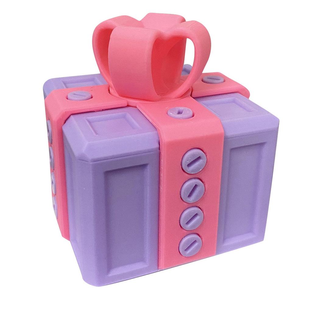 3D Printed Annoying Gift Box with Screws, Prank Gift Box, Funny Money Gift Box, Hilarious Party Box, Novelty Desktop Gift Box Ornaments Gift
