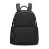 [manukori] Women's Backpack, Girls' Nylon, Waterproof, Lightweight, Popular, Silver Zipper