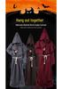 Shenweida Halloween Mittelalter Mönchskutte Kostüm - Zauberer und Priester COSPlay Schal