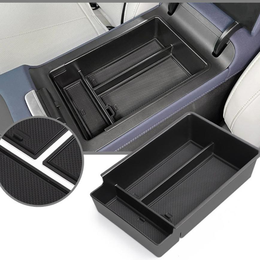 Aufbewahrungsbox für Armlehne für Xiaopeng Xpeng G6 Auto Mittelkonsolen-Organizer Behälter Verstauen Aufräumen ABS Innenraumablage Zubehör