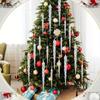 10 Pcs Acrylic Hanging Ornaments Clear Christmas Tree Icicles Pendant Decorative for Christmas Holiday Wedding Party Decorations