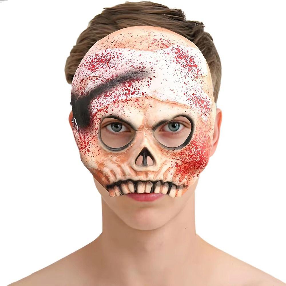 Realistic Masquerade Party Mask Creativity Bloody Skull Mask Halloween Cosplay Mask  Male Female