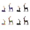 Resin Couples Elk Desktop Decor Gold Reindeer Animal Office Decoration Indoor Home Room Ornaments Table Craft Home Decoration