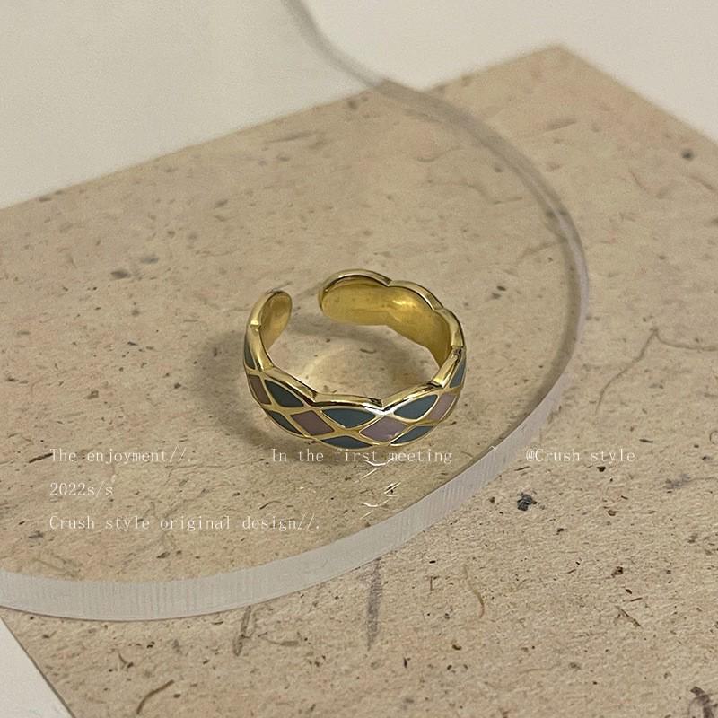 Korean-Style Adjustable Ring Set for Women: Chic Open and Chain Designs