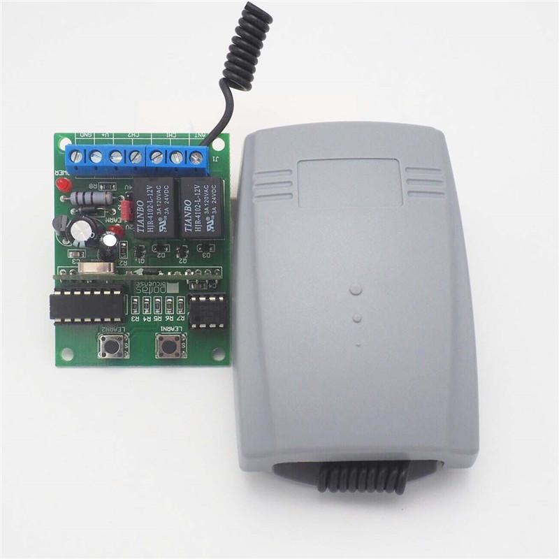 433MHz RF Remote Control Replacement Garage Door Opener Receiver