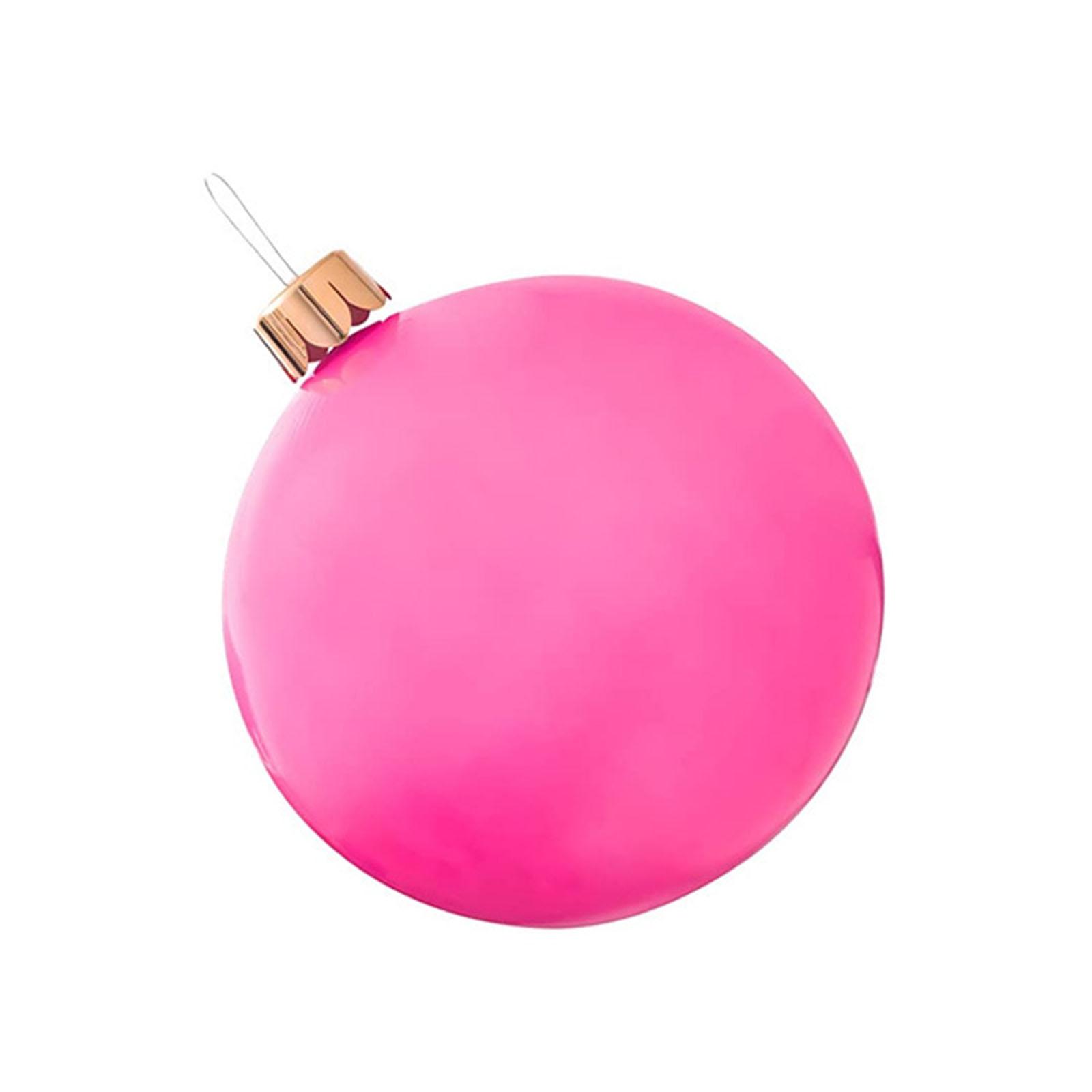 

Oversized Inflatable Christmas Ball Decoration These Bright, Ornaments Are Ready To Make A BIG Holiday Statement One Size розовый