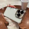 Electroplated Four Corners Anti Drop Transparent Protective Phone Cases for iPhone Huawei Honor OPPO Infinix Itel Tecno