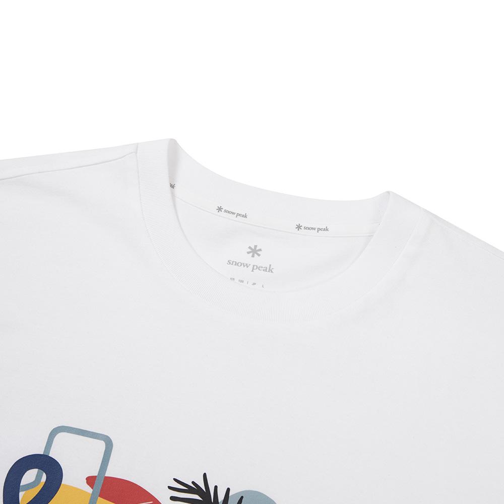 SNOWPEAK [snowpeak X Sung Nak-jin] Graphic Short Sleeve T-shirt White (S24MMFTS86)