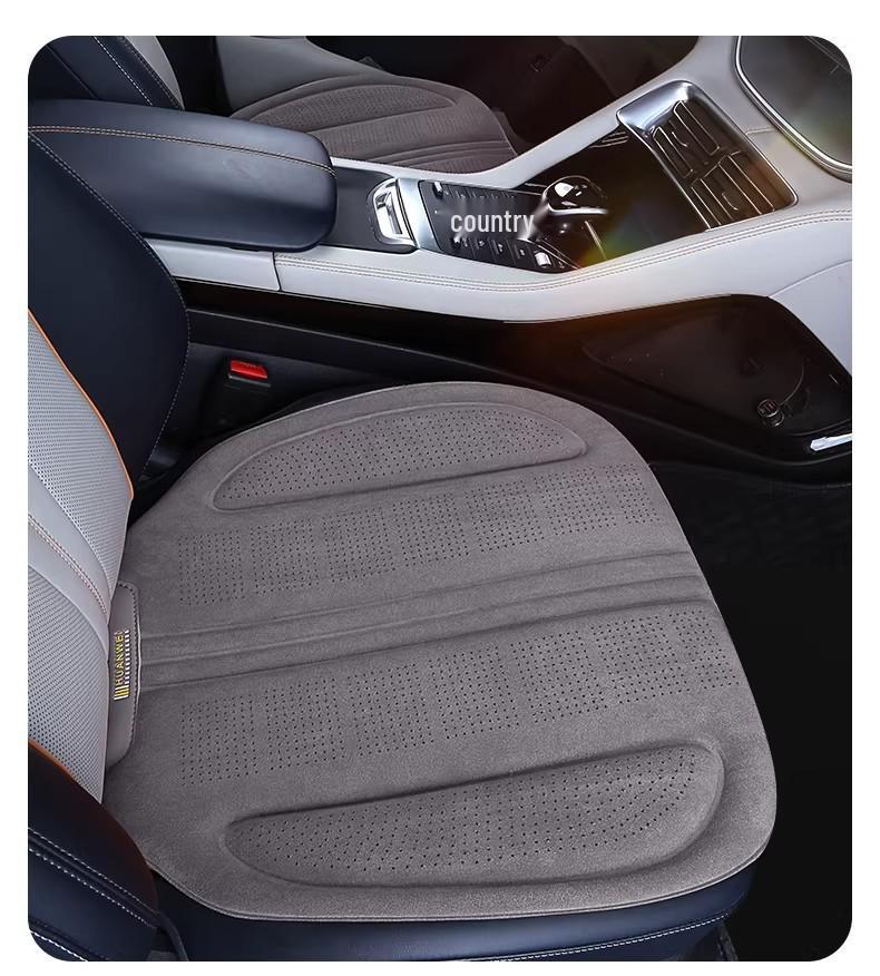 Universal Breathable Lambskin Suede Car Seat Cushion for All Seasons