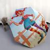Pippi Longstocking Themed Travel Umbrella-8 Ribs Automatic Opening and Closing, Portable Folding Design, Compact and Stylish Umbrella Suitab