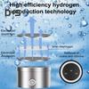 Hydrogen Water Bottle Generator 1300-2100ppb Hydrogen-Rich Water Cup 380ml High Borosilicate Glass SPE/PEM Technology Smart Health Cup for Home