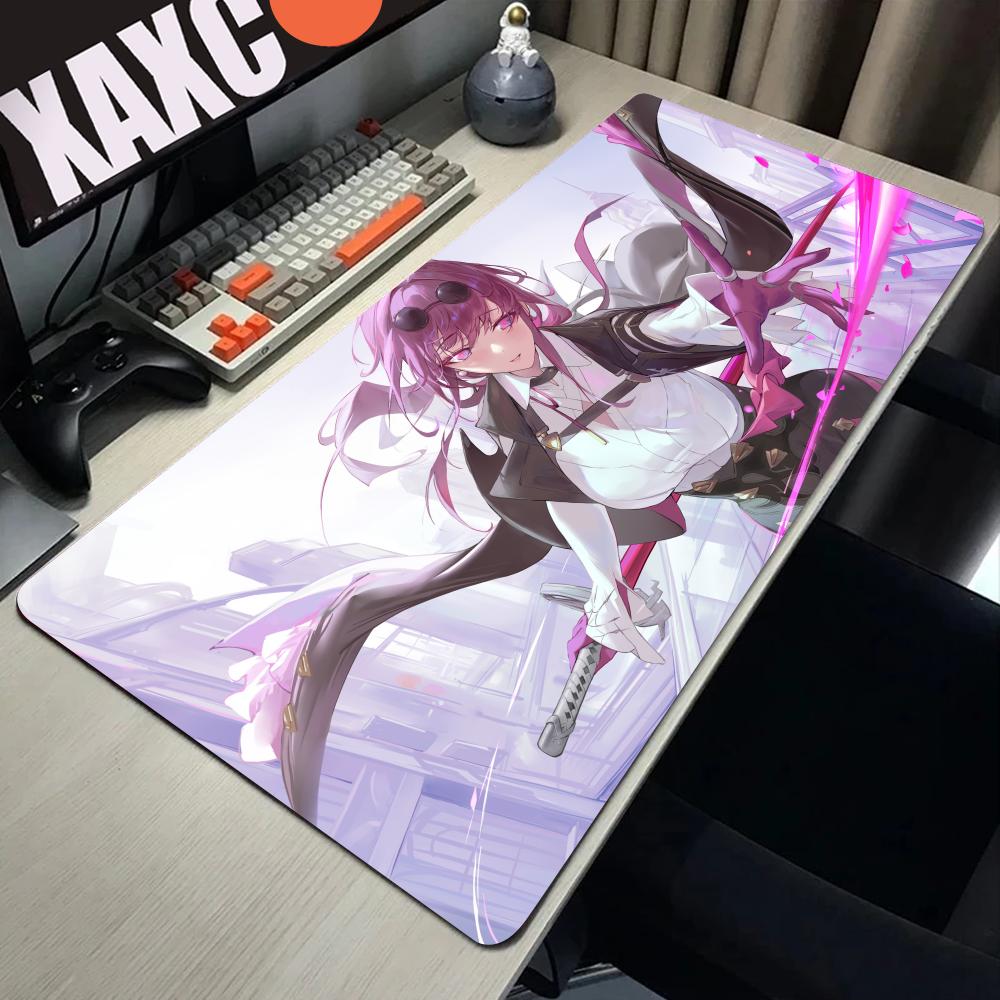 HYBXAXC Mouse Pad game fantasy H-Honkai Star Rail Kafka Mouse Pad Large Thick Desk Pad Stitched Edges Gaming Mouse Mat for PC HD